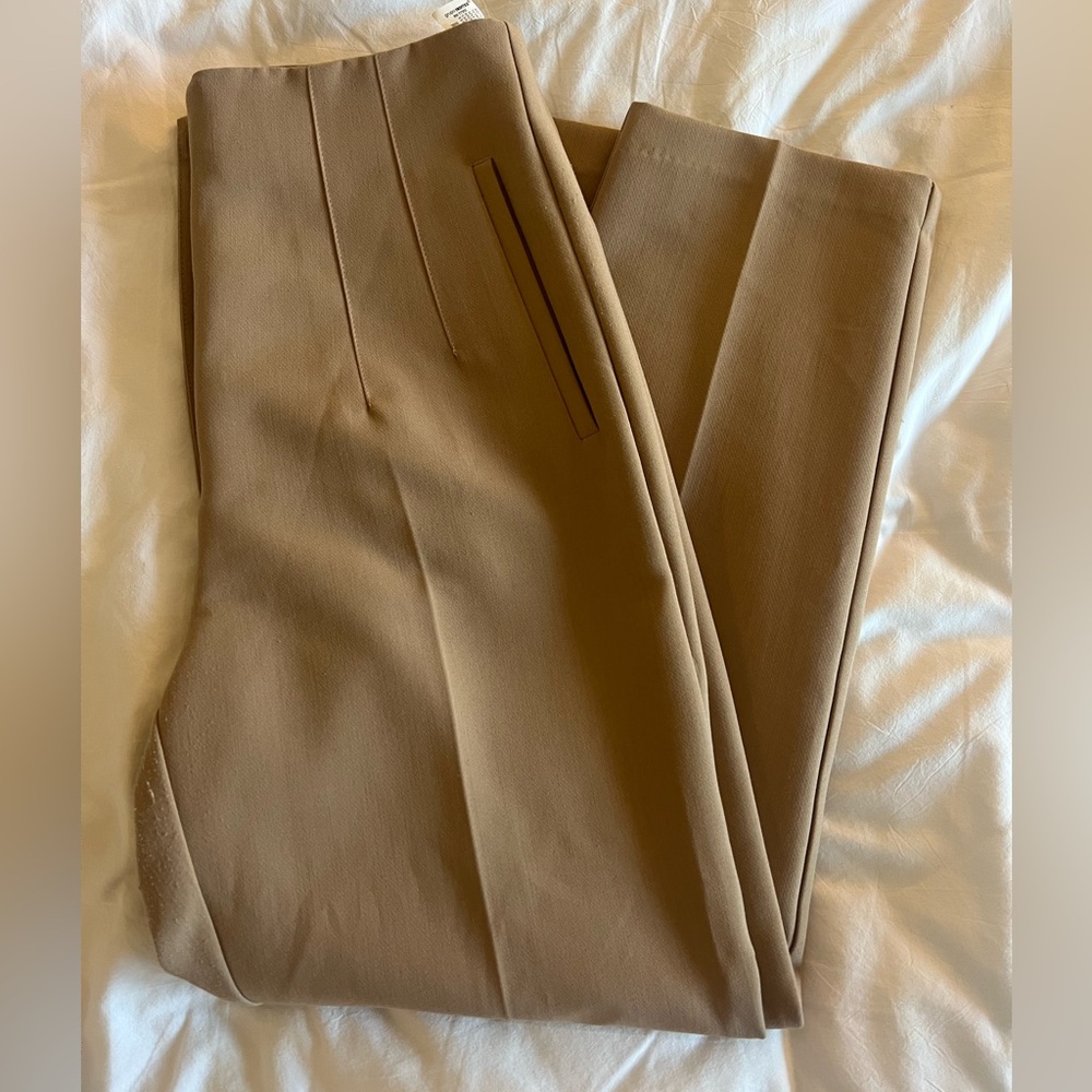 Brown Zara Straight Leg Dress Pant